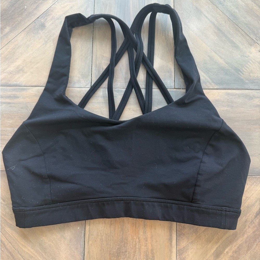 Lululemon Women's Black Strappy Sports Bra